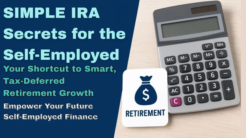 SIMPLE IRA for self-employed, small business retirement plan, retirement savings self employed, tax-deferred retirement account, self-employed retirement options, SIMPLE IRA contribution limits, how a SIMPLE IRA works, setting up a SIMPLE IRA, employer match SIMPLE IRA, catch-up contributions SIMPLE IRA, SIMPLE IRA vs SEP IRA, tax benefits SIMPLE IRA, early withdrawal penalty SIMPLE IRA