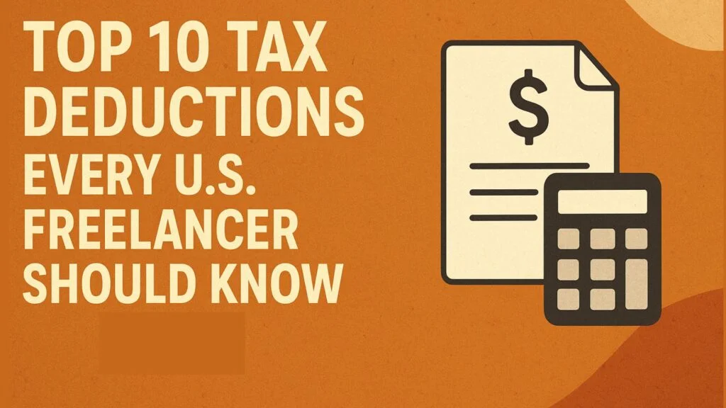 Tax deductions for freelancers in the U.S., self-employed tax deductions, freelance tax write-offs, home office deduction for freelancers, vehicle and travel expense deduction, software and online tools tax deduction, health insurance deduction for self-employed, retirement plan deduction freelancers, qualified business income (QBI) deduction, business meals and entertainment deductions, 1099 contractor tax savings, IRS Schedule C deductions, how freelancers can lower taxable income