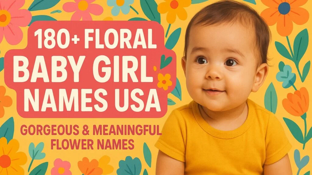floral baby girl names usa, flower inspired girl names, floral names for girls, usa baby girl names 2026, nature inspired baby names, short floral baby names, trendy flower girl names, unique floral girl names, american flower baby names, modern floral baby names, cute flower names for baby girls
