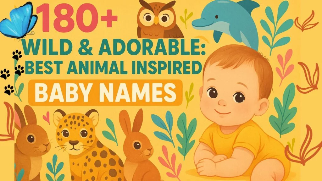 animal inspired baby names, baby names inspired by animals, cute animal baby names, nature inspired baby names, rare animal names for babies, unique baby names 2026, boy and girl animal names, short trendy baby names, wildlife inspired baby names, modern nature baby names, powerful animal names for babies